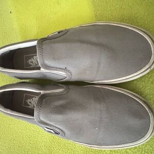 Vans Men's Gray Slip-On Shoes